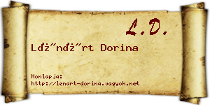Lénárt Dorina névjegykártya